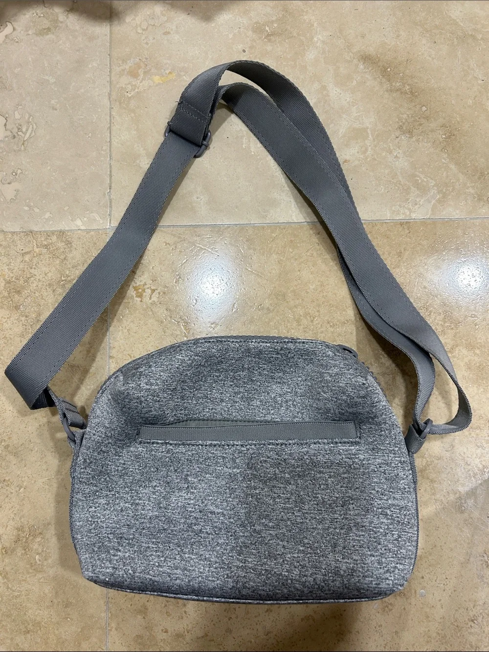 Dagne Dover Heather Gray Messenger Crossbody